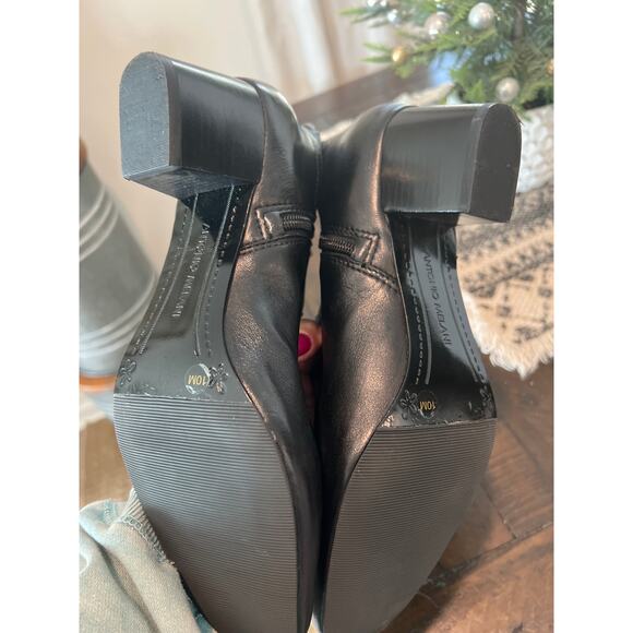Antonio Melani size 10 black heeled boots booties - Picture 3 of 4